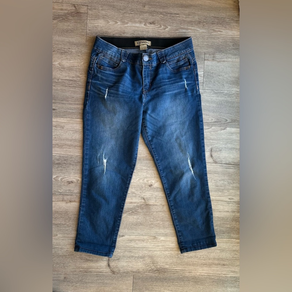 Democracy Skinny Jeans Distressed Stretch size 10 - Picture 4 of 5